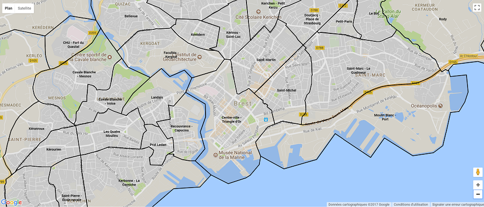carte des quartiers de brest Les Quartiers De Brest Quels Sont Les Quartiers De La Ville Guy Hoquet carte des quartiers de brest